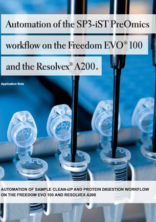 Automation of the SP3-iST PreOmics workflow on the Freedom EVO® 100 and the Resolvex® A200