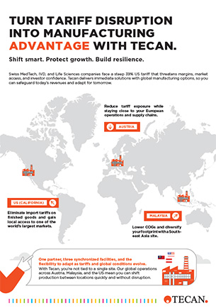 Turn tariff disruption into manufacturing advantage with Tecan